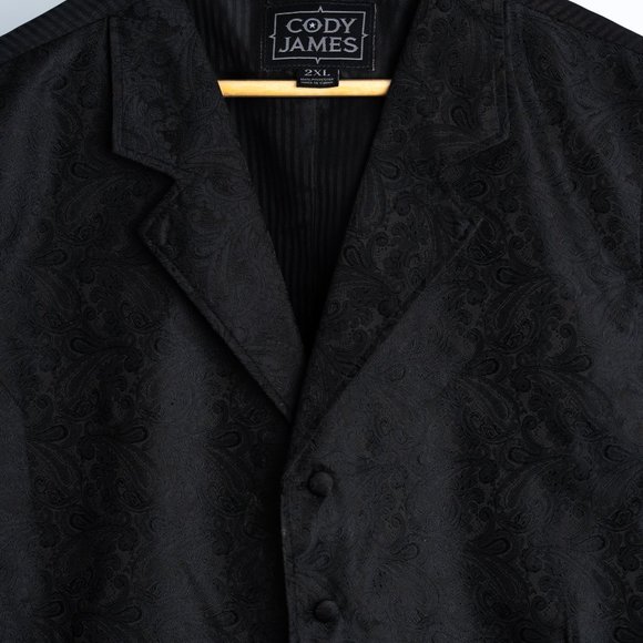Cody James Jackets & Coats Cody James Western Black Paisley